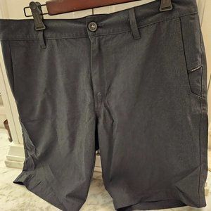 Dark Navy Mens Nitrous Black Hybrid Sport Shorts, 31 Waist